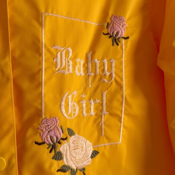 Kendall & Kylie Jacket Yellow Baby Girl Rose long trench coat *NEW - Picture 5 of 8